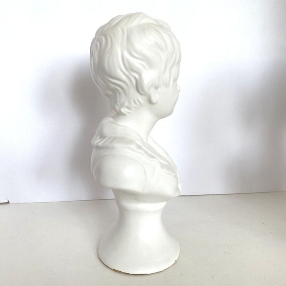 Porcelain Busts Napcoware Brother Sister Vintage Japan Ceramic Statue Victorian - Picture 5 of 16